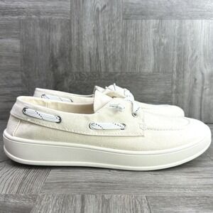 Madden Girl Galley Slip On Canvas Lightweight Women's size 9 Natural Shoes